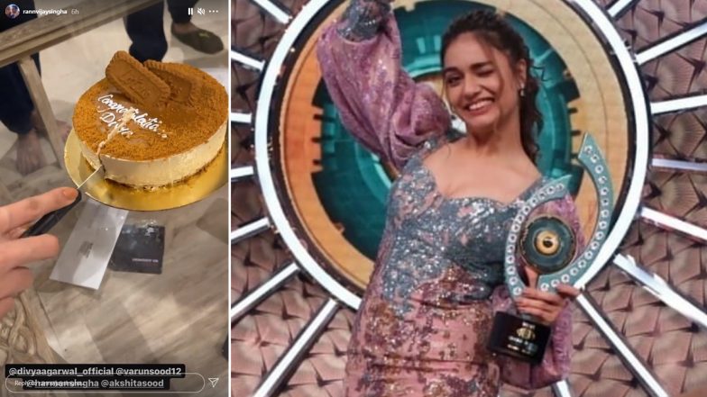 Bigg Boss OTT Winner Divya Agarwal Celebrates Her Win With Boyfriend Varun Sood