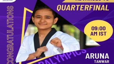 Sports News | Tokyo Paralympics: Taekwondo Star Aruna Tanwar Enters Quarter-final
