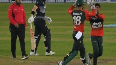 Sports News | Ban Vs NZ: Mustafizur Defends 20 in Final over as Hosts Win 2nd T20I