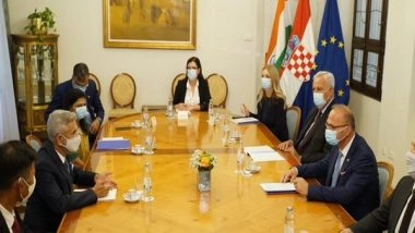 World News | Jaishankar Meets Croatia's Foreign Minister, Exchange Views on Bilateral Cooperation, Global Issues
