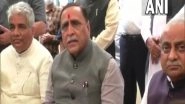 India News | Rupani Resigns as Gujarat CM, Says State's Development Should Continue Under PM Modi's Guidance, New Leadership