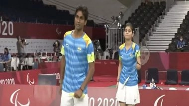 Sports News | Tokyo Paralympics: Shuttlers Pramod, Palak Lose Mixed Doubles Semis, to Play for Bronze