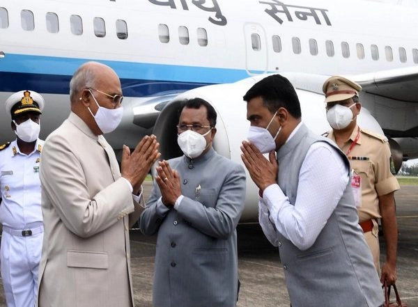 India News | President Kovind Arrives in Goa