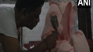 India News | Delay in Permitting Ganesh Chaturthi Celebrations Affects Idol Makers Business in Karnataka's Shivamogga