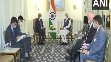 World News | PM Modi Meets Adobe CEO, Discusses Leveraging Technology for Education, India's Start-up Sector