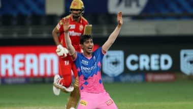 Sports News | IPL 2021: Kartik Tyagi Hands Royals a Sensational Last over Win