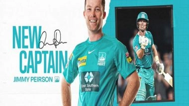 Sports News | BBL: Jimmy Peirson to Captain Brisbane Heat in Upcoming Season