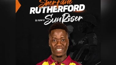 Sports News | IPL 2021: Sherfane Rutherford Replaces Jonny Bairstow in Sunrisers Hyderabad's Squad