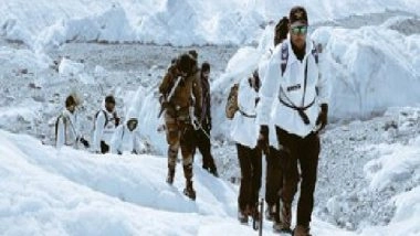 India News | Team of 8 Specially-abled People Creates World Record, Reaches Kumar Post at 15,632 Feet on Siachen Glacier