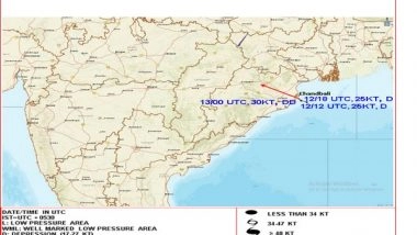 India News | Deep Depression Crosses Odisha Coast; Heavy Rain Likely in West India