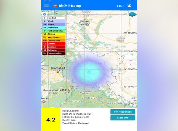 Earthquake in Leh: Quake of 4.2 Magnitude Hits Alchi