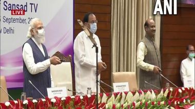 ‘Sansad TV’ Launched by PM Narendra Modi, Vice President M Venkaiah Naidu, Lok Sabha Speaker Om Birla Today