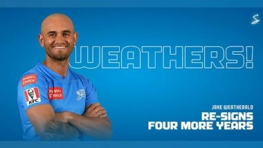 Sports News | BBL: Adelaide Strikers Re-sign Jake Weatherald on Four-year Deal