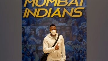 Sports News | IPL 2021: Mumbai Indians All-rounder Kieron Pollard Arrives in Abu Dhabi