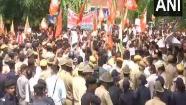 India News | BJP Protests Against Cong Govt in Jaipur over Law and Order Situation, Unemployment