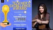 Business News | Eduauraa to Felicitate Teachers with Recognition and Prizes This Teacher's Day