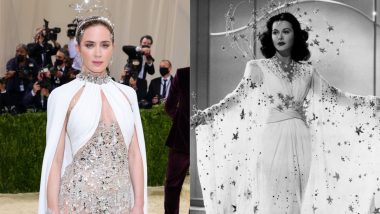 Emily Blunt Wears Miu Miu Look Inspired by Hedy Lamarr to Met Gala 2021, Leaves Everyone Speechless