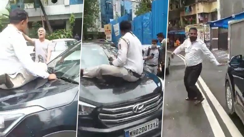 Mumbai: Traffic Police Constable Dragged on Car's Bonnet In Andheri, Video Goes Viral