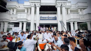 Karnataka Congress Leaders Take Tonga Ride to Assembly To Protest Against Fuel Price Hike