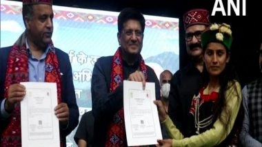India News | Union Minister Piyush Goyal Announces Setting Up of Weaver Services and Design Resource Centre in Kullu