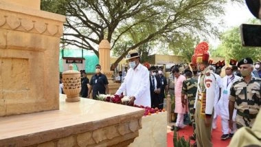 India News | Vice President Naidu on 5-day Visit to Rajasthan, Visits Tanot Mata Temple, Longewala War Museum