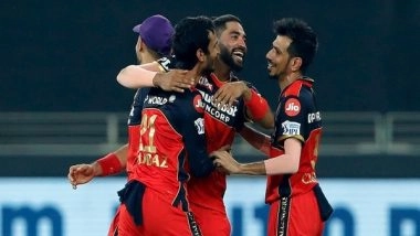Sports News | IPL 2021: RCB Restrict Rajasthan Royals to 149/9 After Evin Lewis Show