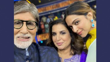 Farah Khan Shares Picture From KBC 13 Sets Featuring Amitabh Bachchan, Deepika Padukone