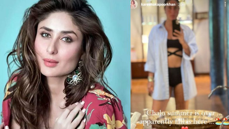 Kareena Kapoor Khan Is Happy on the Arrival of Fall 2021, Shares a Selfie Flaunting Her Hot Bod in a Black Bikini!