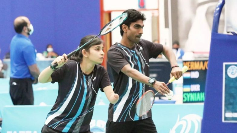 Palak Kohli & Pramod Bhagat at Tokyo Paralympics 2020, Badminton Live Streaming Online: Know TV Channel & Telecast Details for Mixed Doubles SL3 SU5 Group B Match 2 Final Coverage