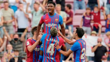 Barcelona 3–0 Levante, La Liga 2021–22: Ansu Fati Scores After Returning From Injury As Catalans Get Back to Winning Ways