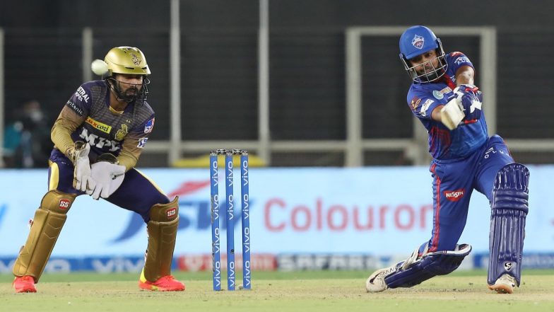 KKR vs DC Highlights of VIVO IPL 2021: Kolkata Knight Riders Win by 3 Wickets, Keep Playoffs Hopes Alive