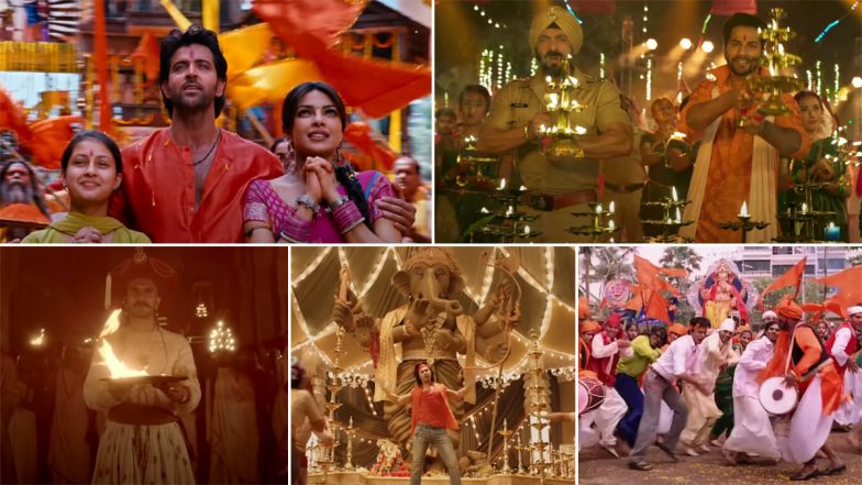 Ganesh Chaturthi 2021: From Hrithik Roshan's Deva Shree Ganesha to Salman Khan's Vighnaharta; 5 Bollywood Ganpati Songs That Show Pure Devotion for the Elephant God (Watch Videos)
