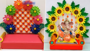 Ganesh Chaturthi 2021 Makhar Design Ideas: Creative Eco-Friendly Paper Cup Makhar Designs For Lord Ganesha Puja (Watch Tutorial Videos)