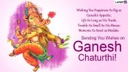 New Ganesh Chaturthi 2021 Messages for Free Download: Vinayaka Chaturthi Images, Status, SMS, Greetings, Wallpapers and GIFs To Send During Ganeshotsav