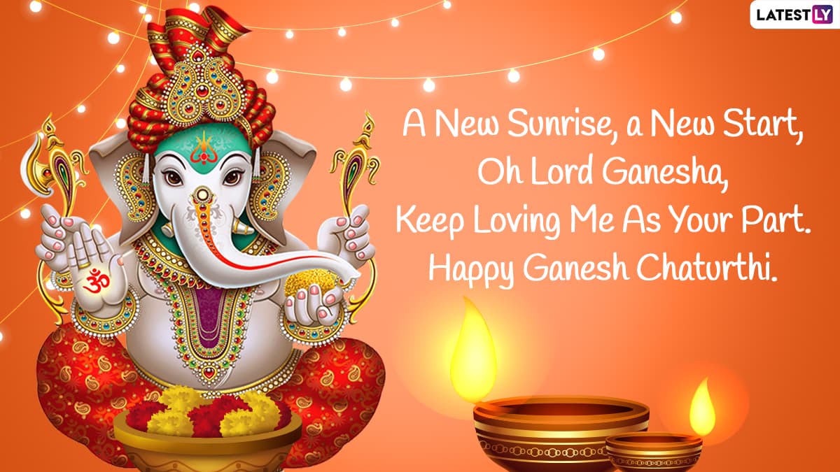 Ganesh Chaturthi 2021 Messages & Greetings: WhatsApp Stickers, SMS, HD ...