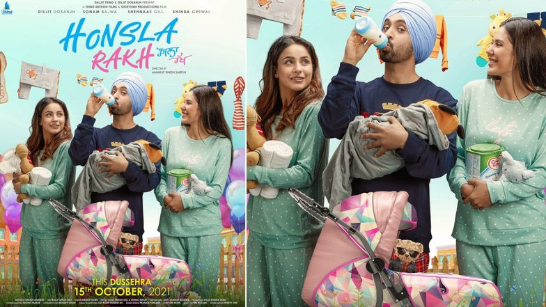 Honsla Rakh: Diljit Dosanjh, Shehnaaz Gill and Sonam Bajwa’s Punjabi Film to Stream on Amazon Prime Video From November 24!