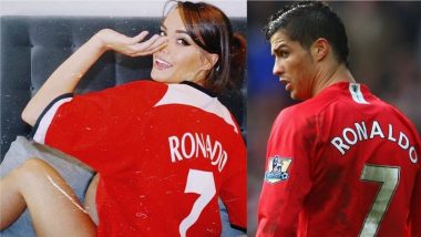 Hot Manchester United Fan Katrina Maria Wears Cristiano Ronaldo No 7 Jersey, Shares Raunchy Pics on Instagram