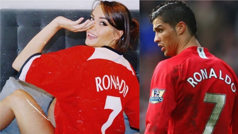 Hot Manchester United Fan Katrina Maria Wears Cristiano Ronaldo No 7 Jersey, Shares Raunchy Pics on Instagram