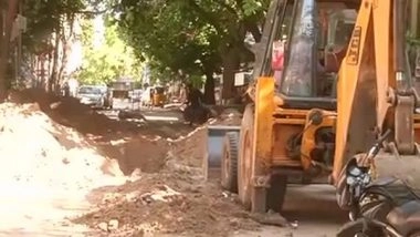 India News | Bengaluru Civic Body Fills Potholes on Roads