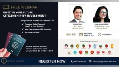 Business News | Invest in Your Future: Citizenship by Investment