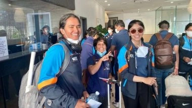 Sports News | AUS W V IND W: Visitors Arrive in Mackay for First ODI