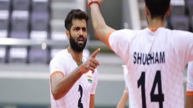 Sports News | Asian Volleyball C'ship: India Register Second Straight Win, Beat Uzbekistan