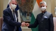 World News | EAM Jaishankar Meets Finnish Counterpart, Discusses Humanitarian Situation in Afghanistan