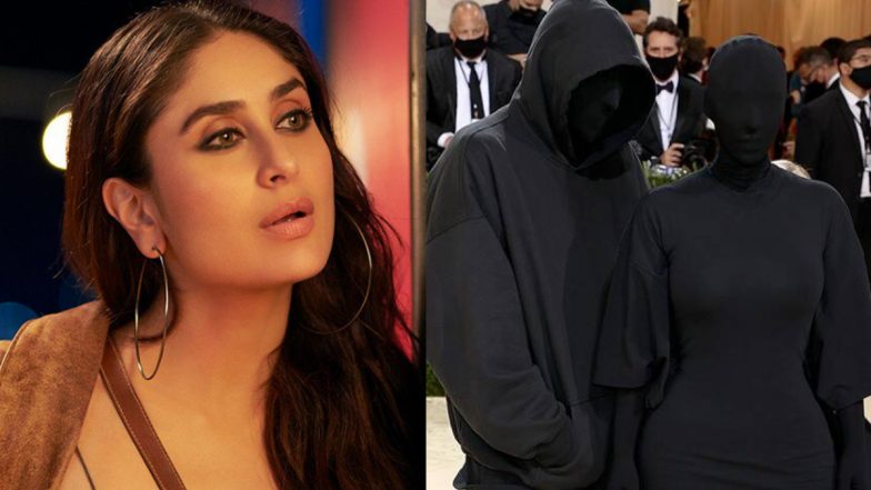 Kareena Kapoor Khan Goes ‘Kya Ho Raha Hai’ at Kim Kardashian-Kanye West’s Bizarre MET Gala 2021 Outfits (View Post)