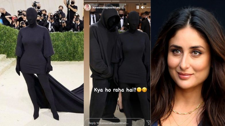 Kim Kardashian’s Met Gala 2021 Look Catches Kareena Kapoor Khan’s Attention, See How She Reacted to Kim K’s Balenciaga Ensemble