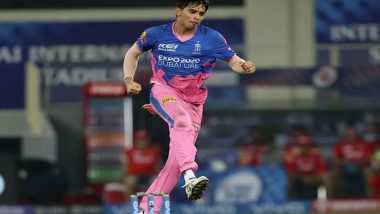 PBKS vs RR, IPL 2021 Stat Highlights: Karthik Tyagi’s Last Over Heroics Leads Rajasthan Royals to a 2-Run Win