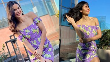 So Pretty! Katrina Kaif Dons The Chicest Off-Shoulder Floral Dress in Lilac, and The Photos Will Make You Want to Own One