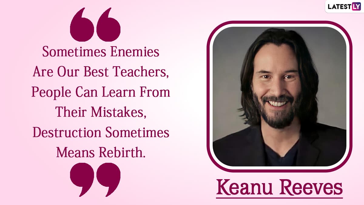 Keanu Reeves Birthday Special: 10 Inspiring Quotes by the John Wick ...