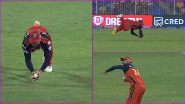 Virat Kohli Catch Video: Watch RCB Captain Take a Stunner Against CSK in IPL 2021 Match to Dismiss Ruturaj Gaikwad