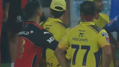 Virat Kohli Hugs MS Dhoni After RCB vs CSK IPL 2021 Match, Photo Goes Viral